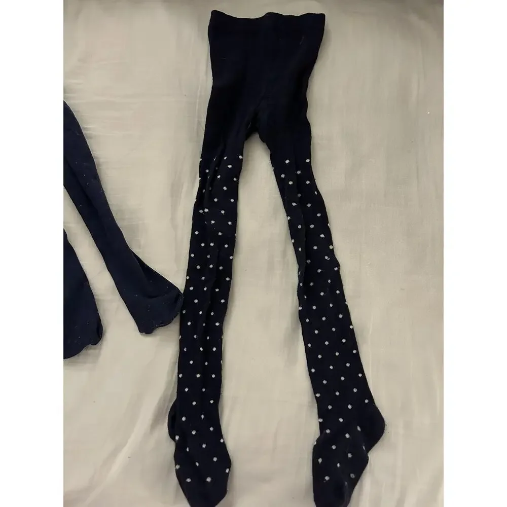 Gymboree Navy Dot Tights